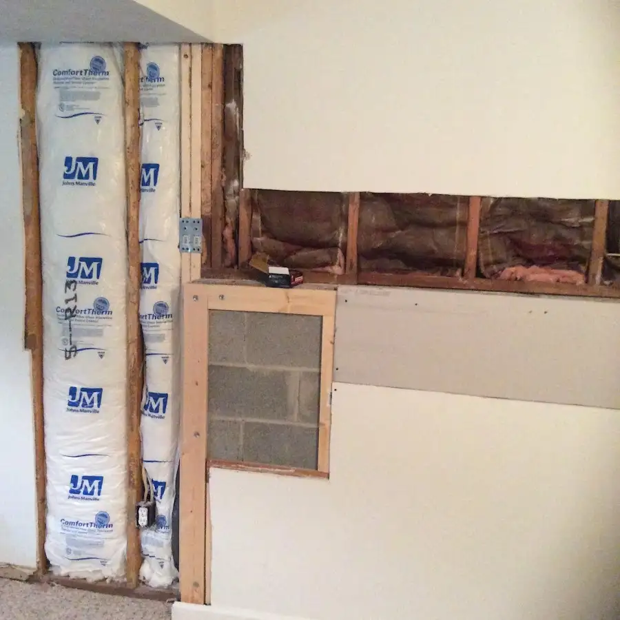 Wall insulation replacement during Structural Drying in Colonial Heights